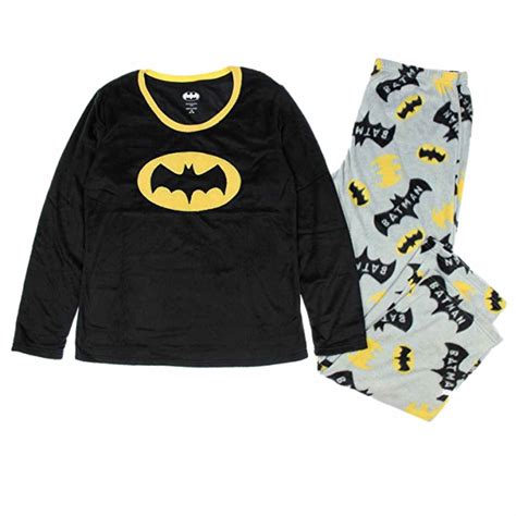 Womens Minky Fleece Batman Pajamas Bat Man Sleep Set - Walmart.com