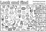 Seek And Find Coloring Pages sketch template