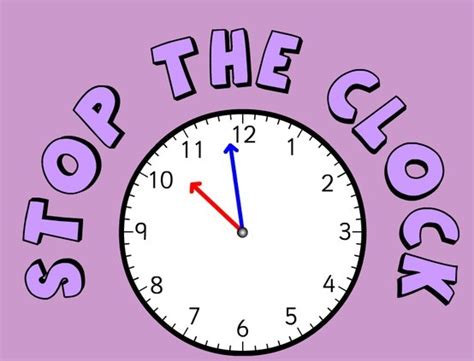 Stop the Clock Game | Math time, Math lessons, Homeschool math