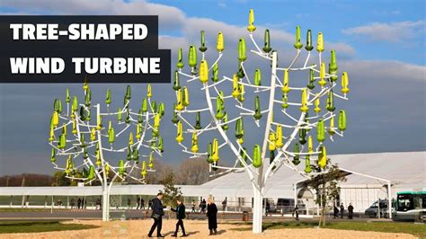 The Tree Shaped Wind Turbine Silently Generating Electricity