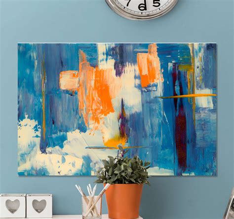 Nordic Paint Splash abstract framed wall art - TenStickers