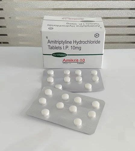 Amikrit 10 mg Amitriptyline Hydrochloride Tablets IP | ID: 23060616348