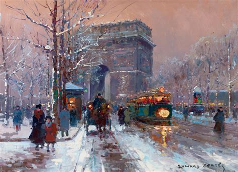 Edouard-Léon Cortès Paris Sous La Neige (1882-1969) Available For Sale Artsy | Snow Van Paris ...