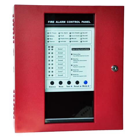 8 Zone Fire Alarm Control Panel Conventional Fire Alarm System Protect Home Safe Control Panel ...