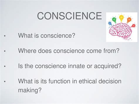 Conscience. - ppt download