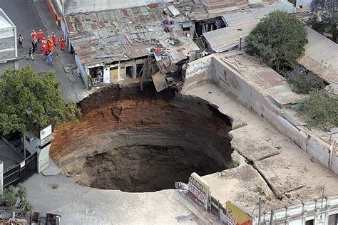 Pictures: Giant Sinkhole Pierces Guatemala