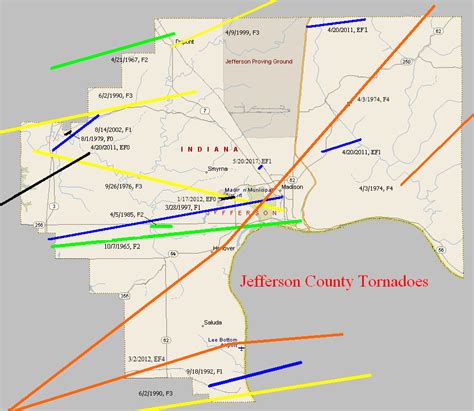 Tornado Climatology of Jefferson County, Indiana