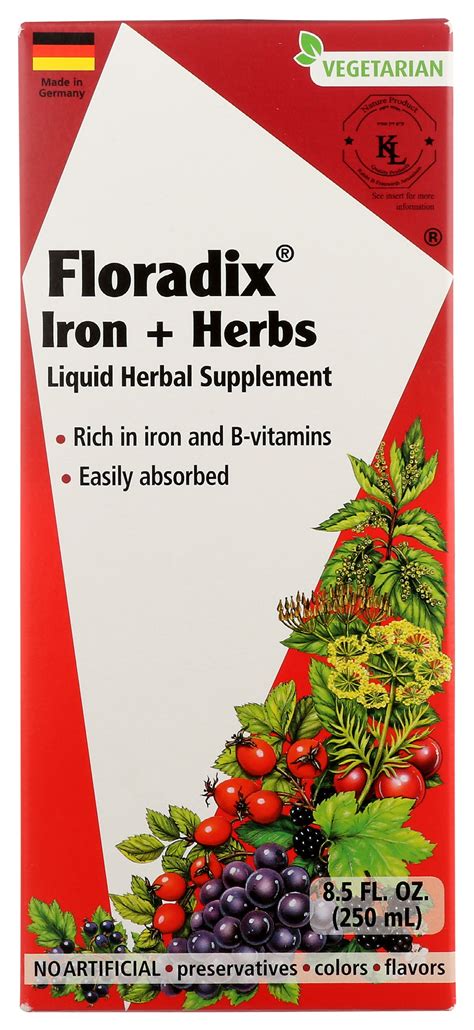 Floradix Iron + Herbs Liquid Supplement | Carewell