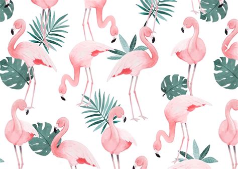 🔥 Download Seamless Pattern Of Flamingo With Pineapple On Pastel Background by @sturner ...