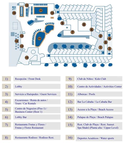 Resort Map | Buenaventura Grand Hotel | Puerto Vallarta, Mexico