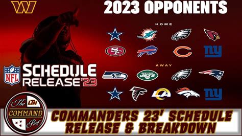 The COMMAND Post LIVE! | Washington Commanders 2023 Schedule Release ...