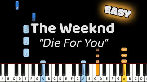 The Weeknd – Die For You – Beginner – MARKS PIANO