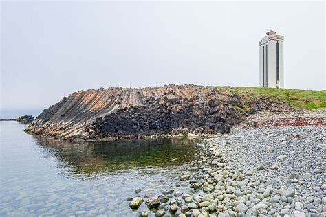 Kálfshamarsvík basalt column cove