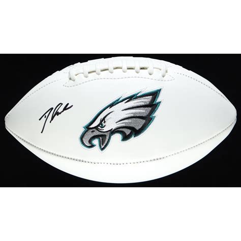 D'Andre Swift Signed Eagles Logo Football (JSA) | Pristine Auction