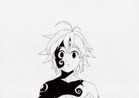 Meliodas demon form by TheGhin on DeviantArt