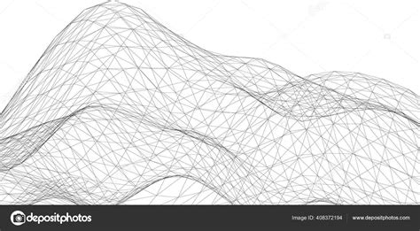 Abstract Wallpaper Hill Shapes Digital Background Stock Vector by ...