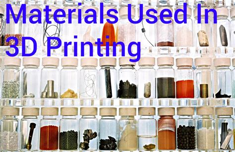 Materials Used In 3D Printing | Printer MaterialsPrinter Materials