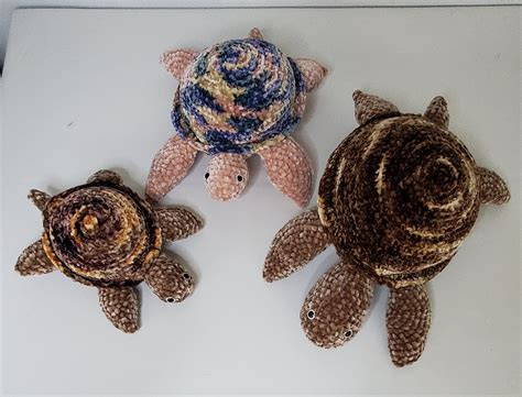 9 Plum/Beige turtle/Crochet Stuffed Animal/Handmade | Etsy