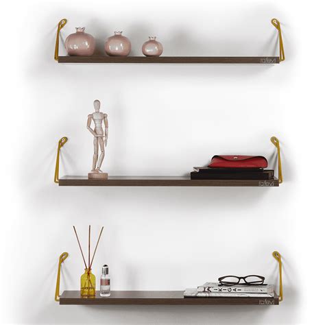 Cfowner Set of 3 Floating Shelves for Wall, Hanging Wood Shelf & Wall ...