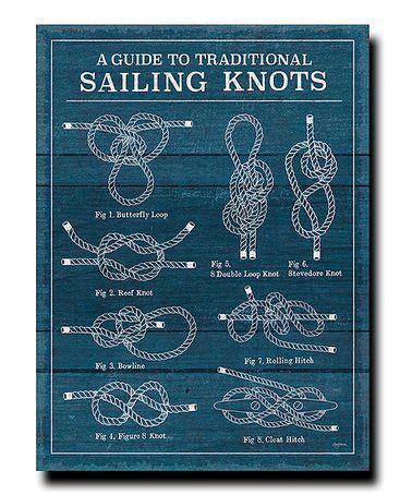 Loving this Vintage Sail Knots I Wrapped Canvas on #zulily! #zulilyfinds | Sailing knots, Sailor ...