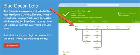 jenkins - How to build a pipeline as shown in blue oceans beta project page - Stack Overflow