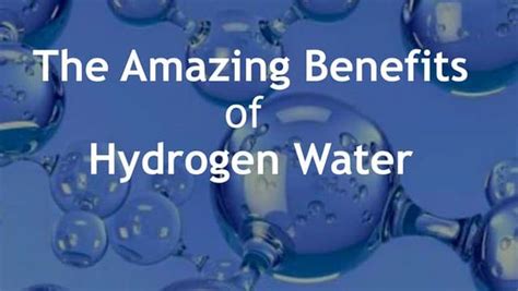 Hydrogen Rich Water - benefits and science