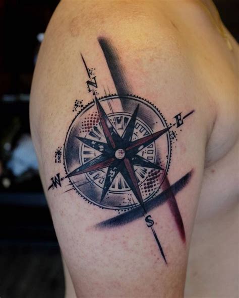 Image result for north arrow tattoo | Compass tattoo men, Compass ...