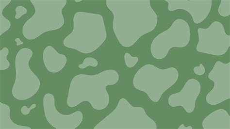 Sage Green Cow Print Aesthetic Pattern Sage Green • For You, 2048X1152 Green HD wallpaper | Pxfuel