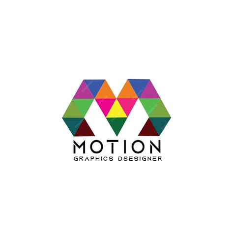 Premium Vector | 3d motion graphics design m logo template