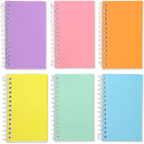 12-Pack Small Spiral Notebooks 3" x 5", Lined Pocket Notepad Memo Pad, 6 Pastel Colors - Walmart ...