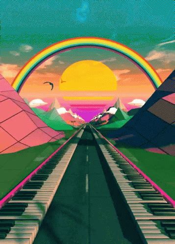 Road Rainbow GIF - Road Rainbow Sun - Discover & Share GIFs