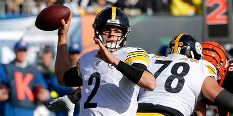 Pittsburgh Steelers bench Mason Rudolph ahead of rematch with Cleveland Browns weeks after fight ...