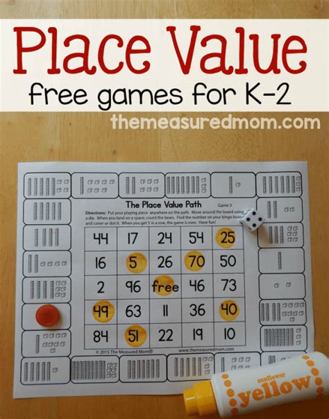 Place Value Games - Print and Play - This Reading Mama