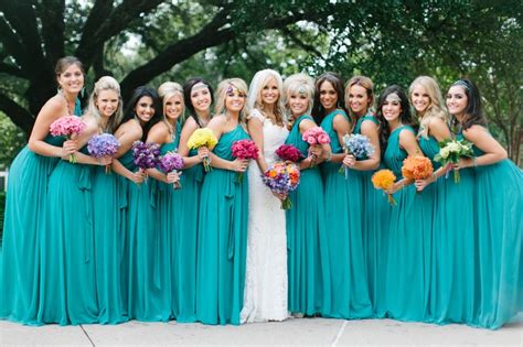 Turquoise Bridesmaid Dresses | DressedUpGirl.com