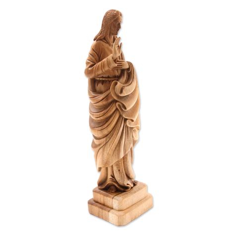 UNICEF Market | Hand Carved Acacia Wood Jesus Christ Sculpture ...