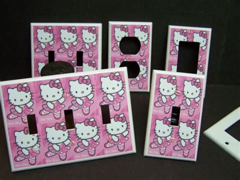 HELLO KITTY # 1 PINK LIGHT SWITCH COVER PLATE OR OUTLET COVER | eBay