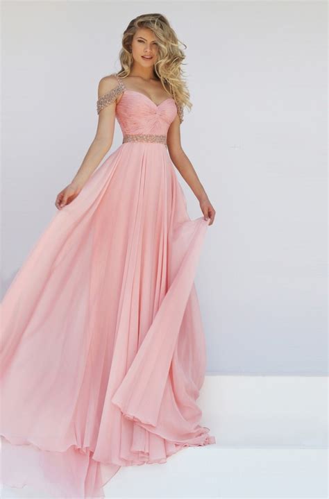 Blush Pink Chiffon Bridesmaid Dresses - nelsonismissing