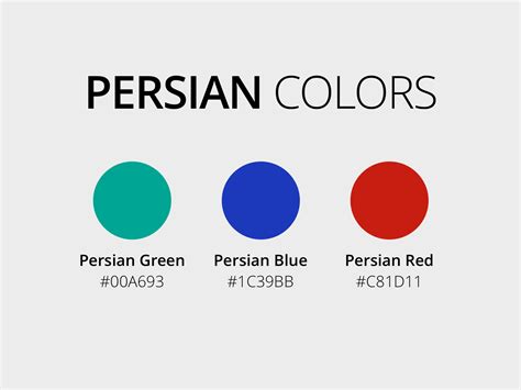 Persian Colors by Parham Baghestani on Dribbble