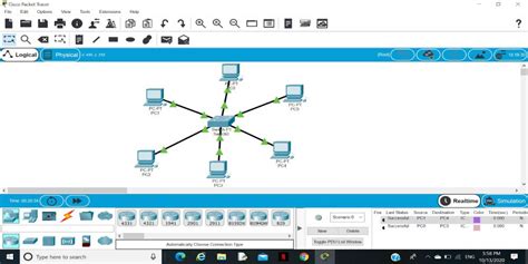 Implementing Star Topology using Cisco Packet Tracer - GeeksforGeeks