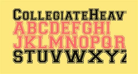 CollegiateHeavyOutline Medium free Font - What Font Is