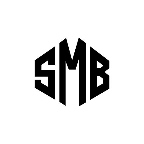 SMB letter logo design with polygon shape. SMB polygon and cube shape logo design. SMB hexagon ...