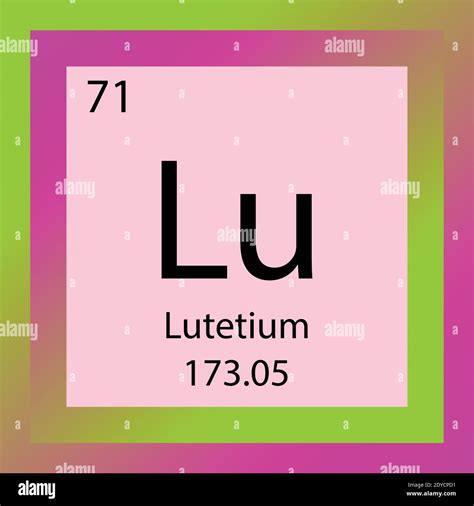 Lutetium atom hi-res stock photography and images - Alamy