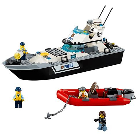 LEGO® City Le Bateau De Patrouille De La Police Avec Sous-Marin Et ...