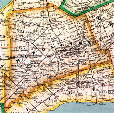 The Changing Shape of Ontario: County of Middlesex