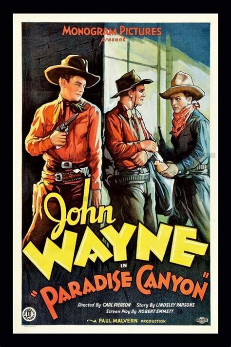 Cuadro en lienzo clásico película John Wayne Paradise Canyon : 24,99