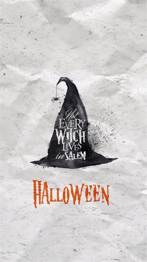 Halloween Witch Hat iPhone Wallpapers Free Download