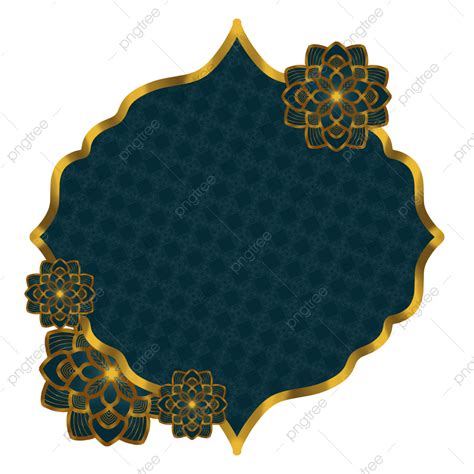 Luxury Mandala Gold PNG Image, Luxury Navy Gold Islamic Mandala, Mandala, Islamic Mandala, Gold ...