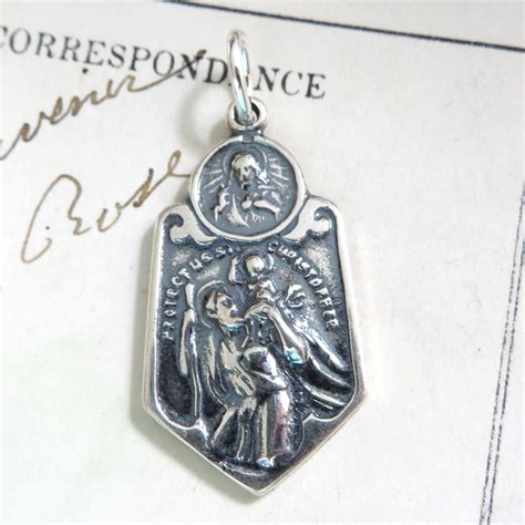 St Christopher Scapular Medal - Patron of Travelers, the Air Force, Bachelors and Lifeguards ...