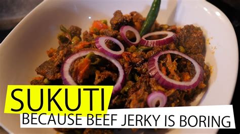 SUKUTI- literally DRY MEAT. oh so delicious!!! - YouTube