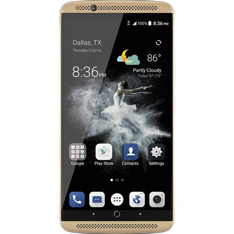 ZTE Axon 7 64GB Smartphone (Unlocked, Ion Gold) A7G333 B&H Photo